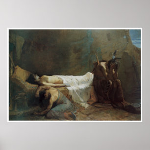 Der Tod von Minnehaha, 1885, amerikanischer Westen Poster