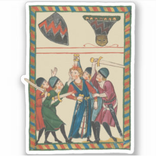 Der Tod von Reinmar von Brennenberg mittelalterlic Aufkleber