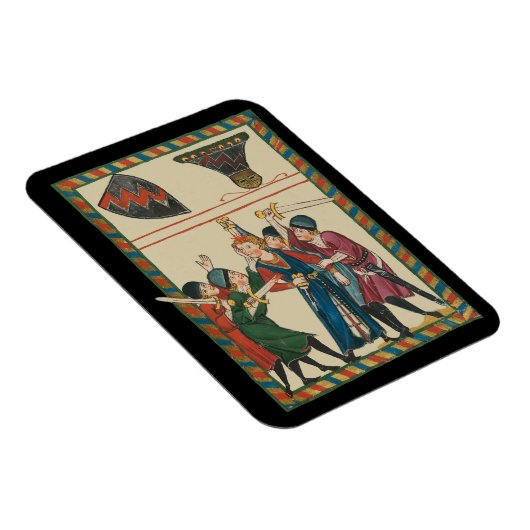 Der Tod von Reinmar von Brennenberg mittelalterlic Magnet (Rechte Seite)