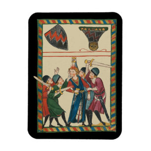 Der Tod von Reinmar von Brennenberg mittelalterlic Magnet