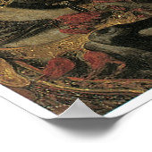 Der Tod von Sardanapalus, 1827 Poster (Ecke)