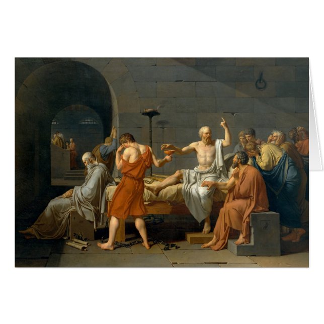 Der Tod von SOCRATES durch Jacques-Louis David (Vorderseite (Horizontal))