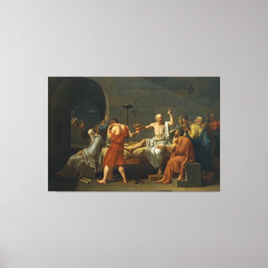 Der Tod von Sokrates durch Jacques-Louis David 178 Leinwanddruck (Vorderseite)