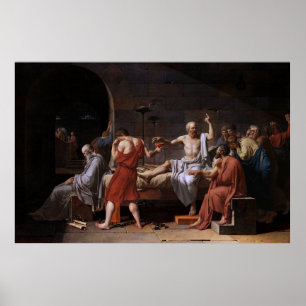 Der Tod von Sokrates durch Jacques Louis David Poster