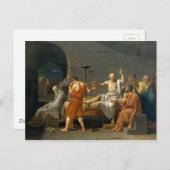 Der Tod von Sokrates durch Jacques-Louis David Postkarte (Vorne/Hinten)
