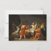 Der Tod von Sokrates, La Mort de Socrate, 1787 Dankeskarte (Vorderseite)