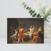 Der Tod von Sokrates, La Mort de Socrate, 1787 Dankeskarte (Stehend Vorderseite)