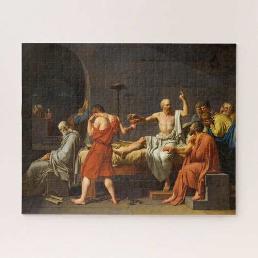 Der Tod von Sokrates, La Mort de Socrate, 1787 Puzzle (Horizontal)