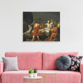 Der Tod von Sokrates Leinwanddruck (Insitu (Wohnzimmer))