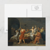 Der Tod von Sokrates Postkarte (Vorne/Hinten)