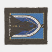 Der todbringende Glattleder, Wand und Stein Fleecedecke (Vorderseite (Horizontal))