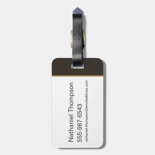 Der todbringende Glattleder, Wand und Stein Gepäckanhänger (Rückseite vertikal)