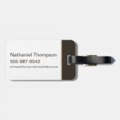 Der todbringende Glattleder, Wand und Stein Gepäckanhänger (Rückseite horizontal)