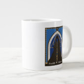Der todbringende Glattleder, Wand und Stein Jumbo-Tasse (Vorderseite Rechts)