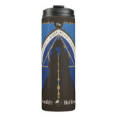 Der todbringende Glattleder, Wand und Stein Thermosbecher (Vorderseite)