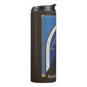 Der todbringende Glattleder, Wand und Stein Thermosbecher (Nach links gedreht)