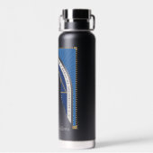 Der todbringende Glattleder, Wand und Stein Trinkflasche (Rückseite)