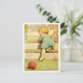 Der Toddling Baby Boy Postkarte (Stehend Vorderseite)