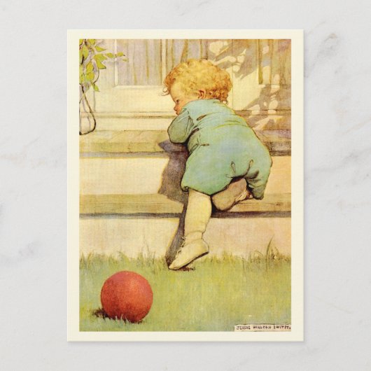 Der Toddling Baby Boy Postkarte (Vorderseite)