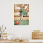 Der Toddling Baby Boy von Jessie Willcox Smith Poster (Küche)