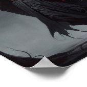 Der Todesengel kommt mit roten Ballons Poster (Ecke)