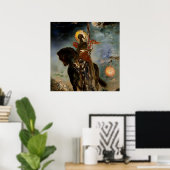 „Der Todesengel“ von Gustave Moreau Poster (Heimbüro)