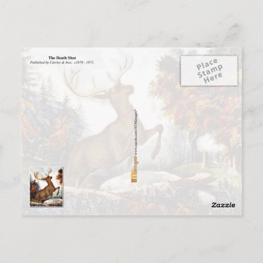 Der Todesstoß Postkarte (Rückseite)