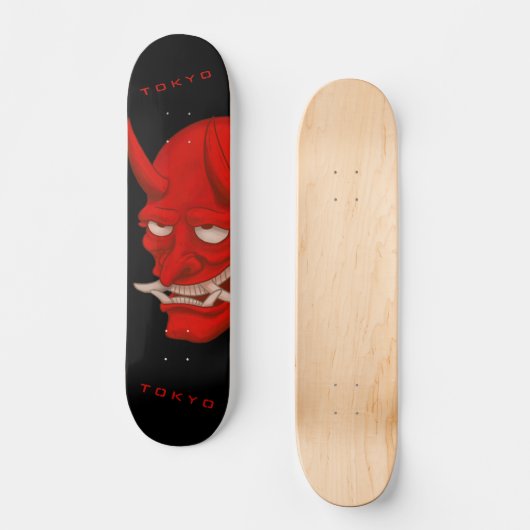 Der Tokyo-Teufel Skateboard (Vorderseite)