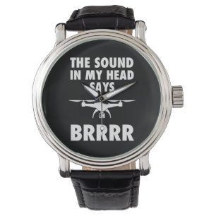 Der Ton in meinem Kopf sagt Drohne Armbanduhr