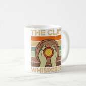 Der Tonflüsterer Retro-Keramik Künstler Tonpott Kaffeetasse (VorderseiteRechts)