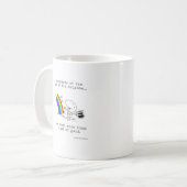 Der Topf am Ende der Regenbogen-Kaffee-Tasse Kaffeetasse (Vorderseite Links)