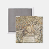 Der Toppling-Schmelztiegel Magnet (Vorderseite/Rückseite)