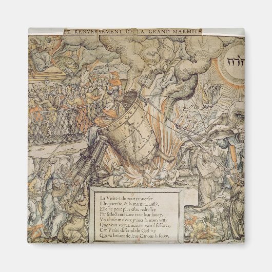 Der Toppling-Schmelztiegel Magnet (Vorne)