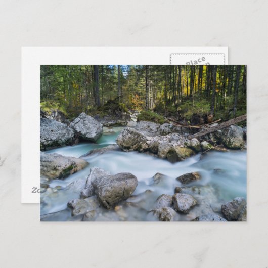 Der Torrent Ramsauer Ache Postkarte (Vorne/Hinten)