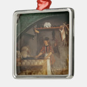 Der Torten-Hersteller Silbernes Ornament (Links)