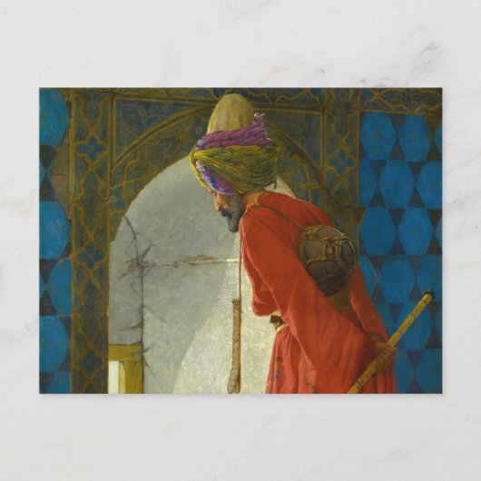 Der Tortoise Trainer, 1906 von Osman Hamdi Bey Postkarte (Vorderseite)