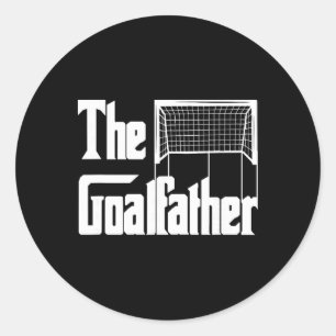 Der Torvater Vater Fußball Torwart Torhüter Traine Runder Aufkleber