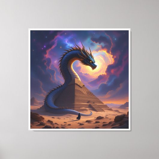 Der Torwächter der Pyramide Leinwanddruck (Vorderseite)
