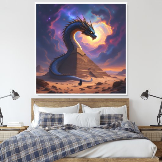 Der Torwächter der Pyramide Leinwanddruck (Insitu (Schlafzimmer))