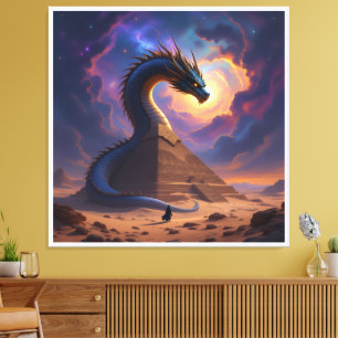 Der Torwächter der Pyramide Leinwanddruck