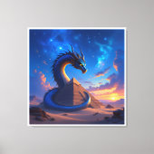 Der Torwächter der Pyramide Leinwanddruck (Vorderseite)