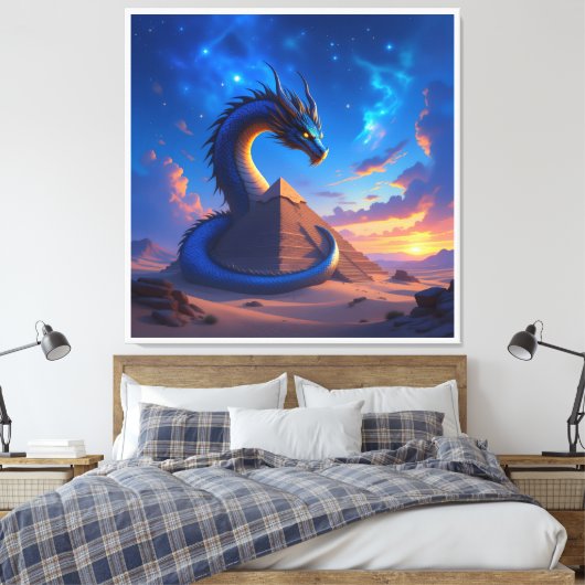 Der Torwächter der Pyramide Leinwanddruck (Insitu (Schlafzimmer))