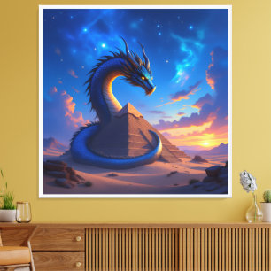 Der Torwächter der Pyramide Leinwanddruck