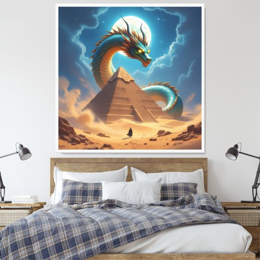 Der Torwächter der Pyramide Leinwanddruck (Insitu (Schlafzimmer))