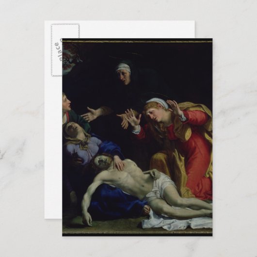 Der Tote Christus betrauerte um 1604 Postkarte (Vorne/Hinten)