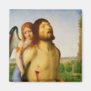 Der tote Christus gestützt durch einen Engel, Magnet