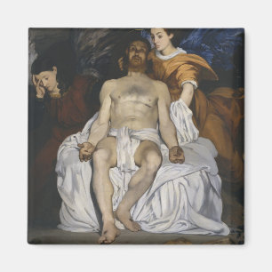 Der tote Christus mit Engeln (von Édouard Manet) Magnet