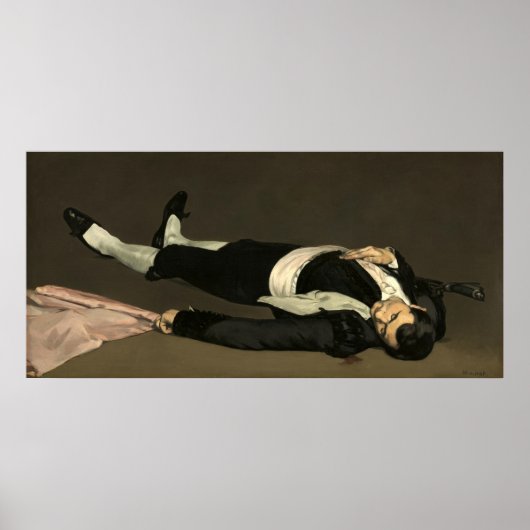 Der Tote - Edouard Manet Fine Art Poster (Vorne)
