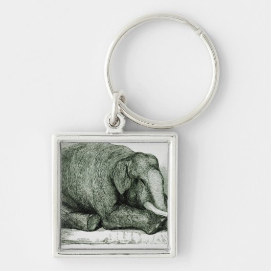 Der tote Elefant Schlüsselanhänger (Vorne)