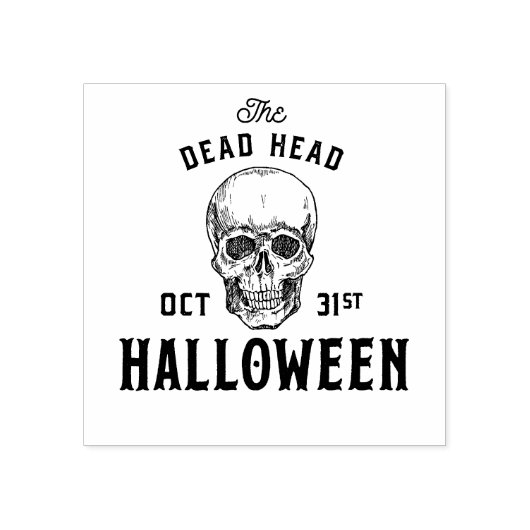 Der tote Kopf Gummistempel (Prägung)